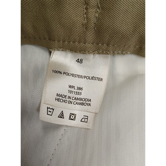 Haggar Big & Tall Cool 18 Gab Performance Shorts 48W Khaki NWT - Picture 6 of 7